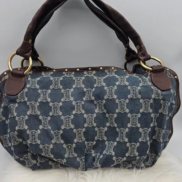 Céline Denim Hobo Shoulder Bag - Picture 12 of 17